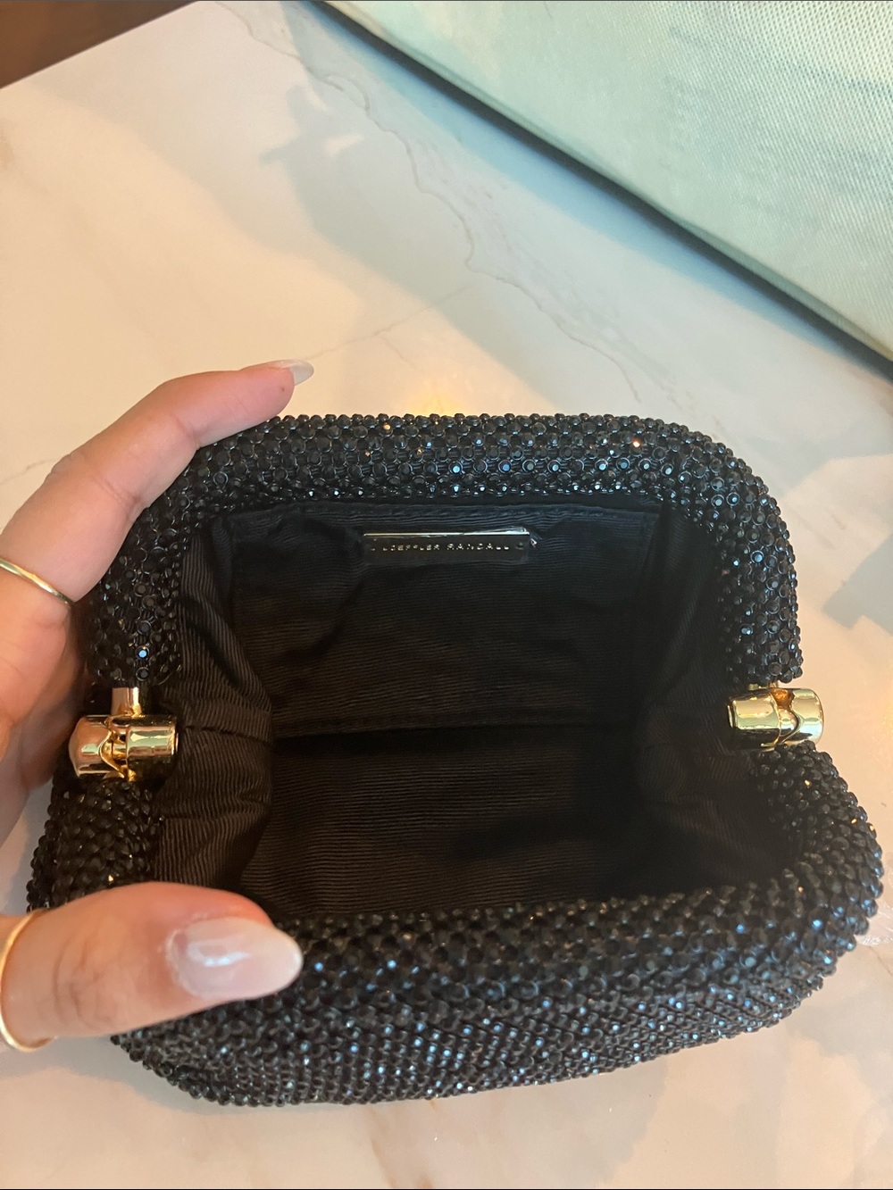 Loeffler Randall Black Doris Mini Frame Clutch - Picture 2 of 2